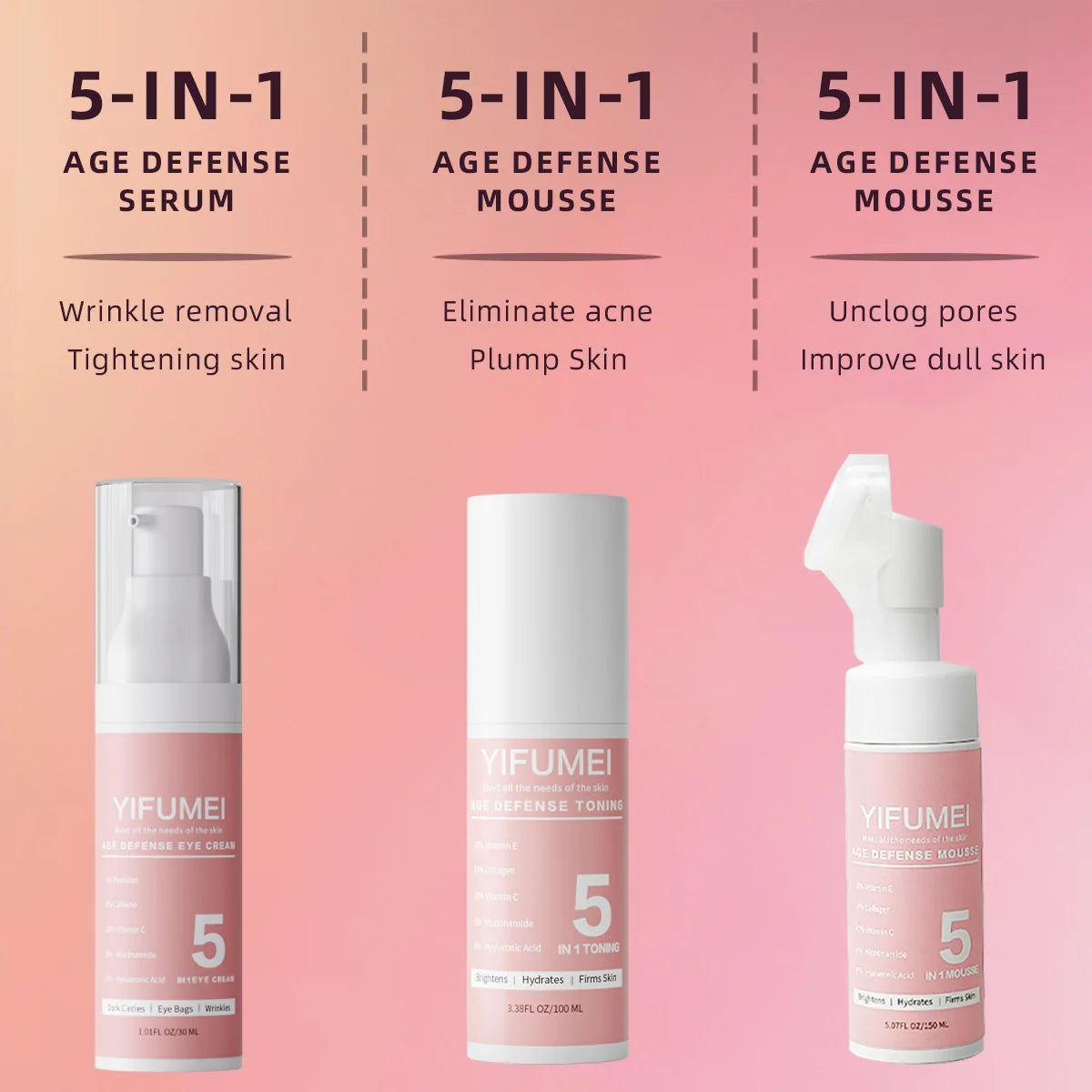 Original Korean Skincare for The Face 5 IN 1 Face Kit with For Skin Moisturizing Day & Night Care Beauty Health Skincare Korean