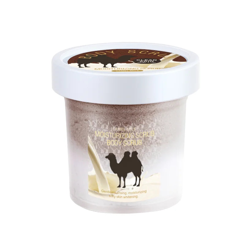 Pretty Cowry Two-Tone Ice Cream Body Scrub Exfoliates deeply cleanses smooths moisturizes with no irritation natural ingredients