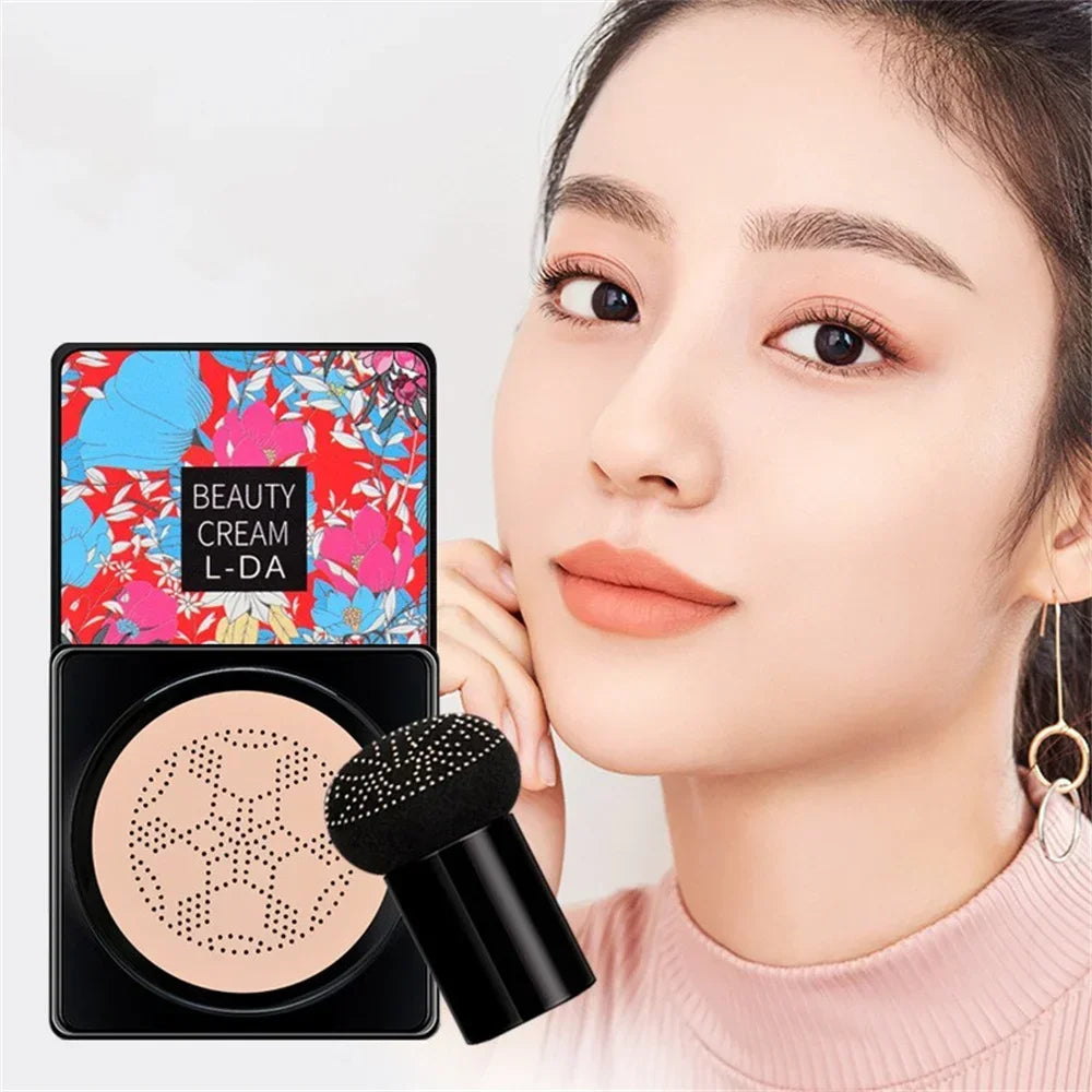 CC Cream Mushroom Head Powder Puff Moist Air Cushion Quick Makeup Waterproof Base Makeup Foundation Brightening Makeup Cosmetics