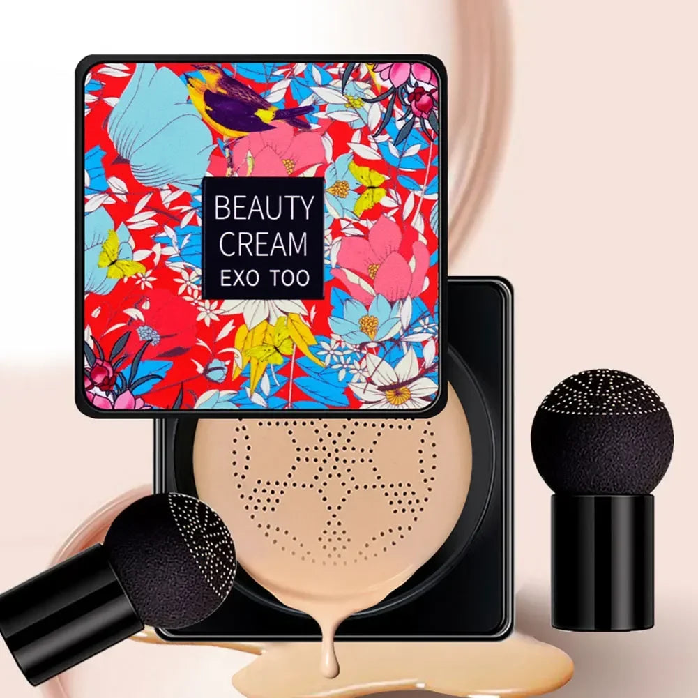 CC Cream Mushroom Head Powder Puff Moist Air Cushion Quick Makeup Waterproof Base Makeup Foundation Brightening Makeup Cosmetics