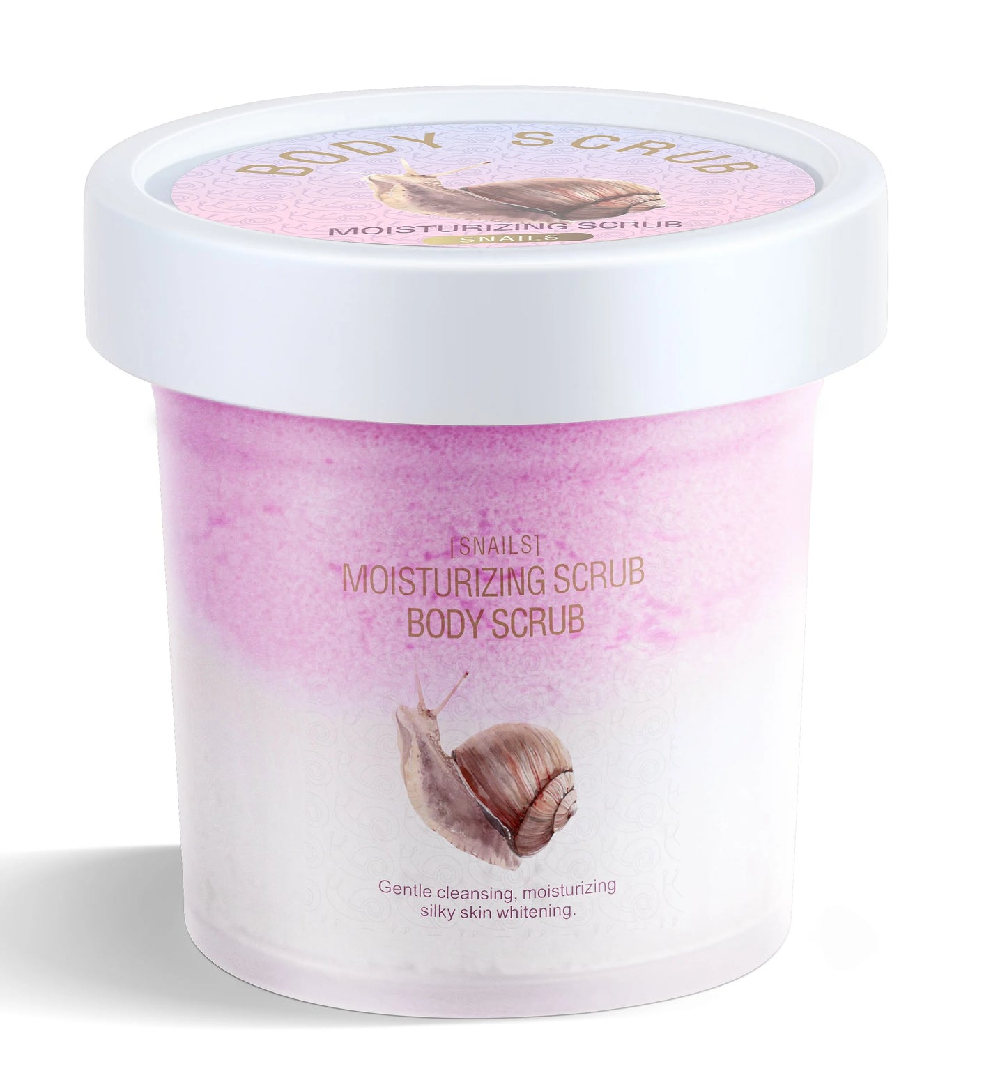Pretty Cowry Two-Tone Ice Cream Body Scrub Exfoliates deeply cleanses smooths moisturizes with no irritation natural ingredients