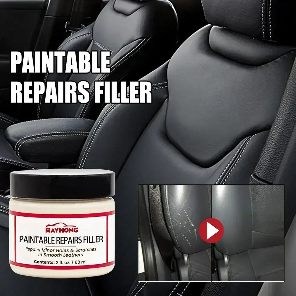 Compound Leather Restoration Cream Car Leather Conditioner Cleaner Auto Leather Repair Cream Tears Crack Burns Holes Filler