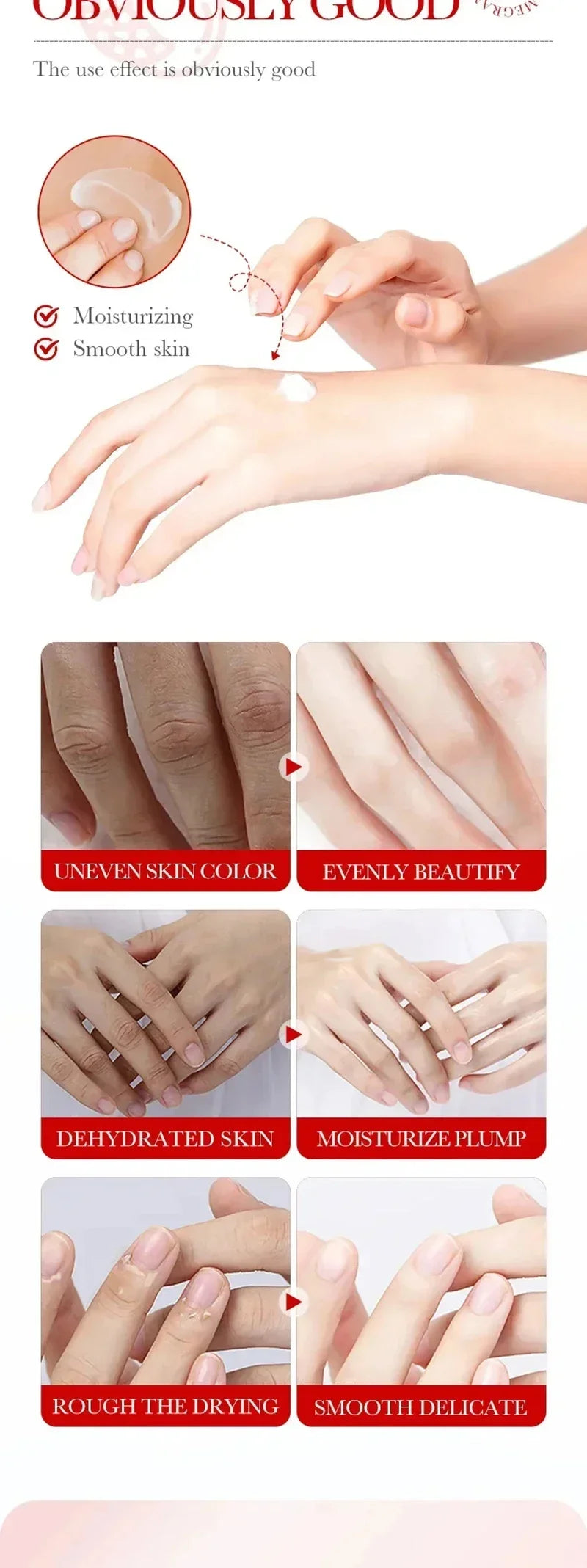 Wrinkle Removal Hand Cream Repair Hand Anti-drying Anti-crack Care Soften Nourish Moisturizing Cracked Repair Product Hand Care