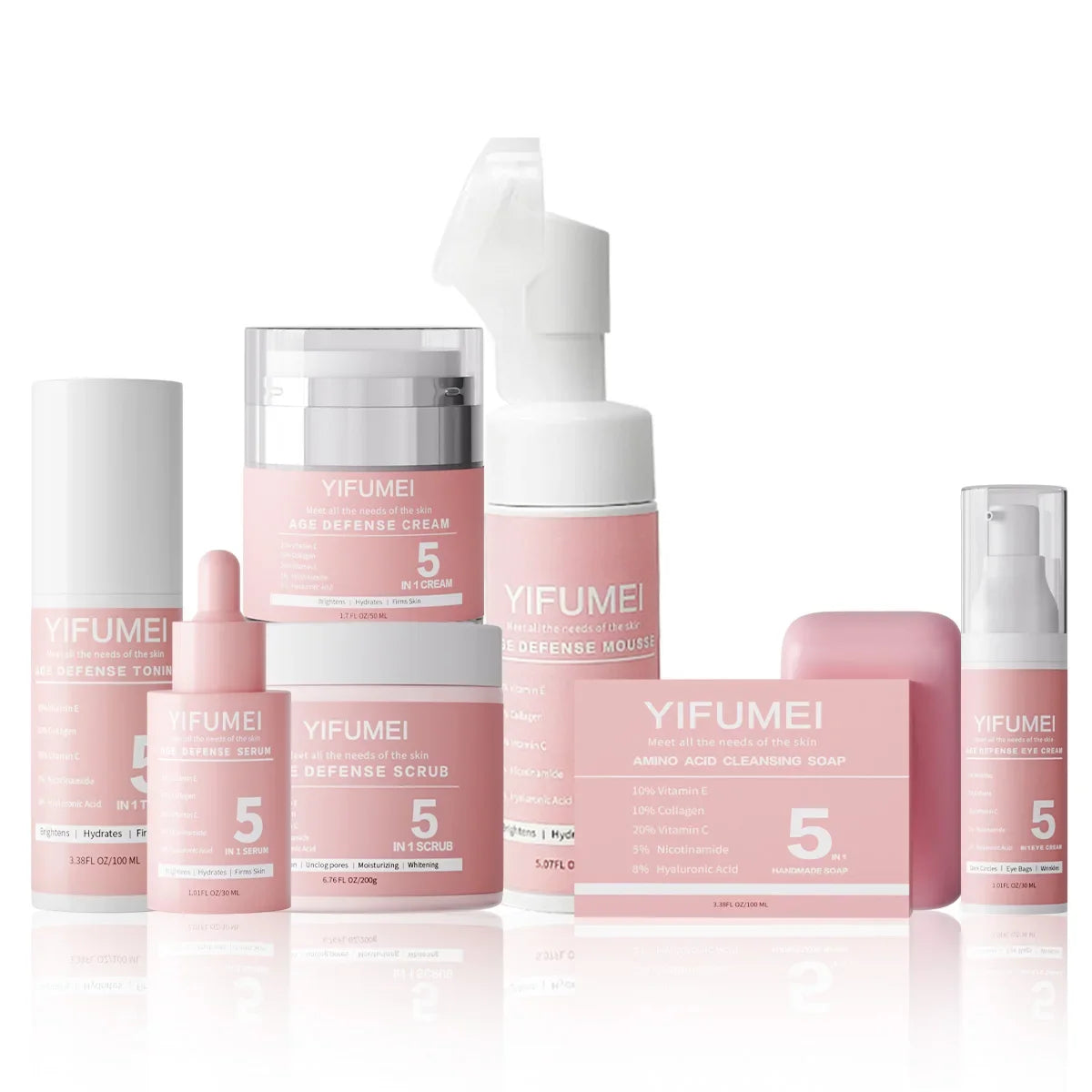 Original Korean Skincare for The Face 5 IN 1 Face Kit with For Skin Moisturizing Day & Night Care Beauty Health Skincare Korean