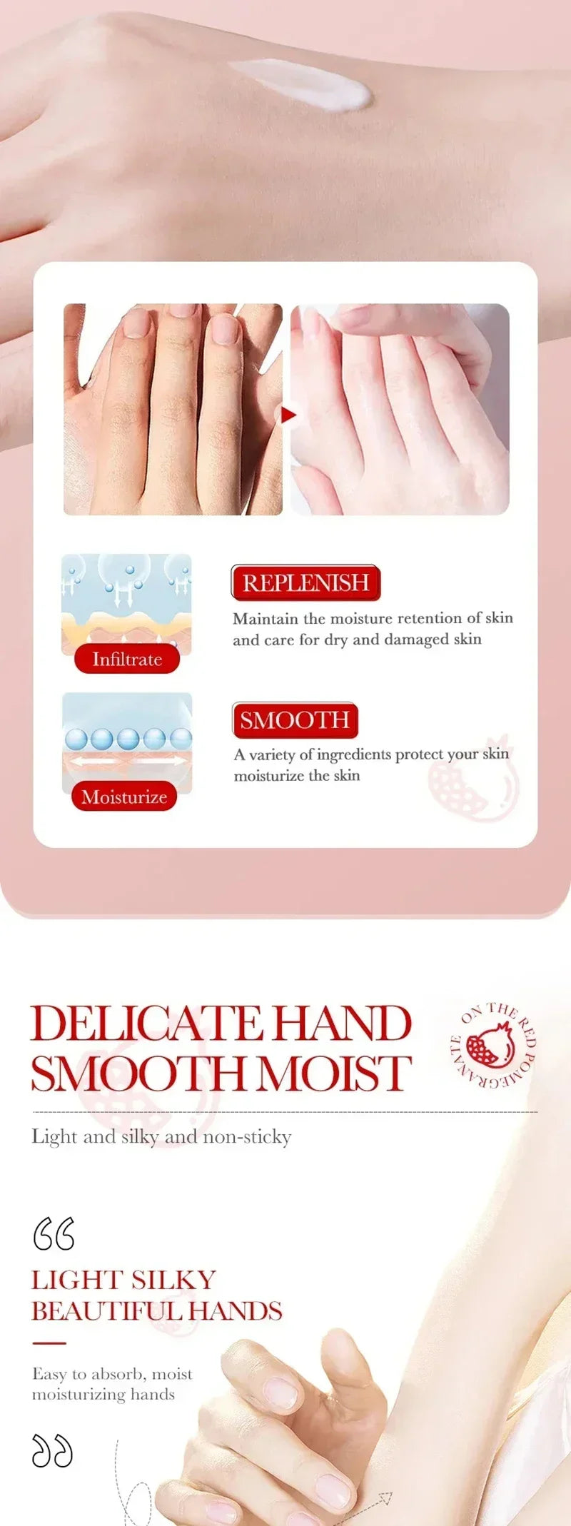 Wrinkle Removal Hand Cream Repair Hand Anti-drying Anti-crack Care Soften Nourish Moisturizing Cracked Repair Product Hand Care