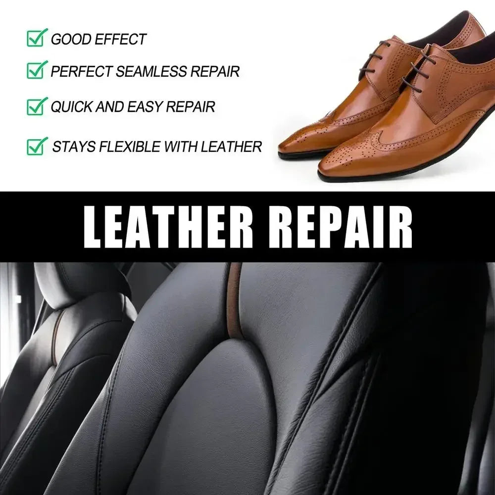 Compound Leather Restoration Cream Car Leather Conditioner Cleaner Auto Leather Repair Cream Tears Crack Burns Holes Filler