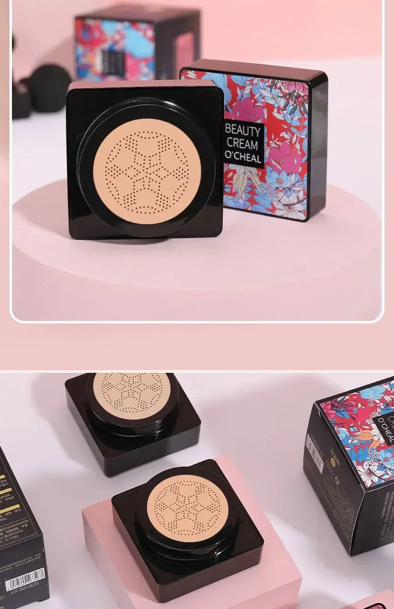 CC Cream Mushroom Head Powder Puff Moist Air Cushion Quick Makeup Waterproof Base Makeup Foundation Brightening Makeup Cosmetics