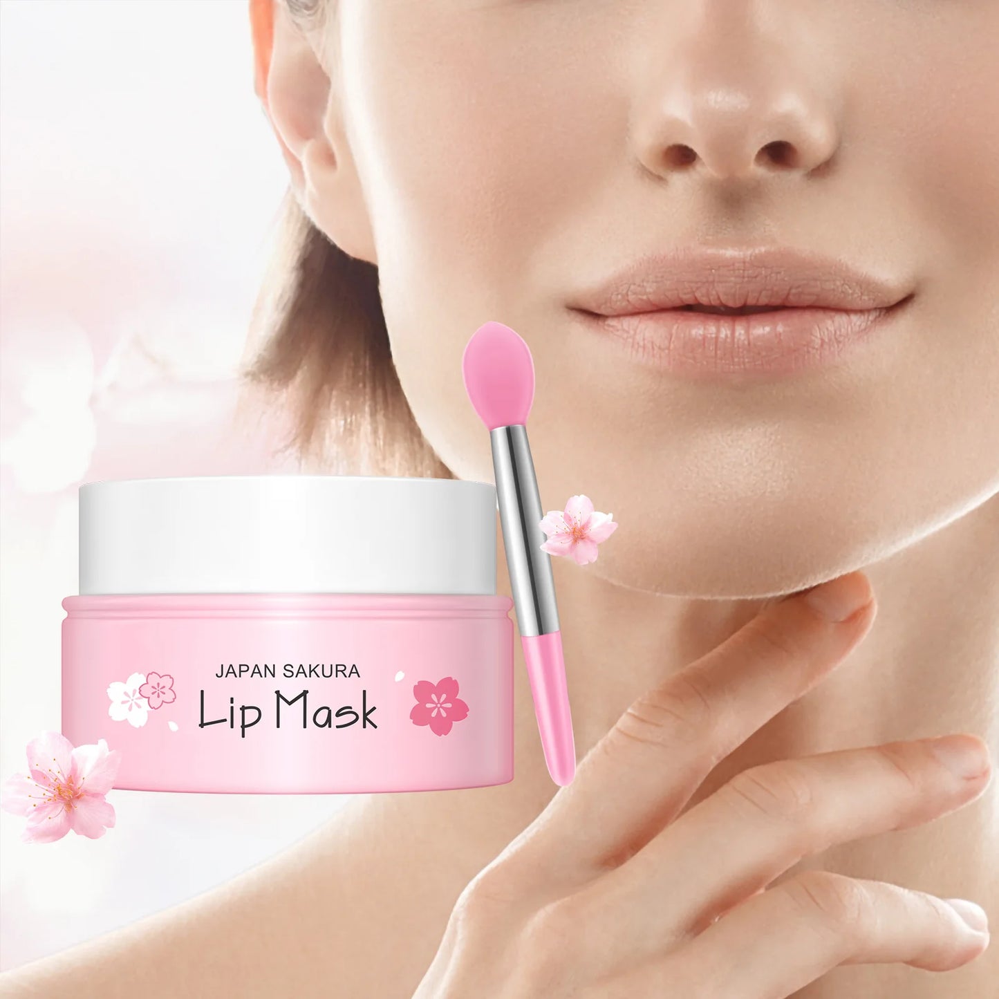SAKURA Skincare Set Complete Facial Care Including Eye Cream, Cleanser, Facial Oil, Lip Mask, PeelOff Mask Moisturizing For ALL