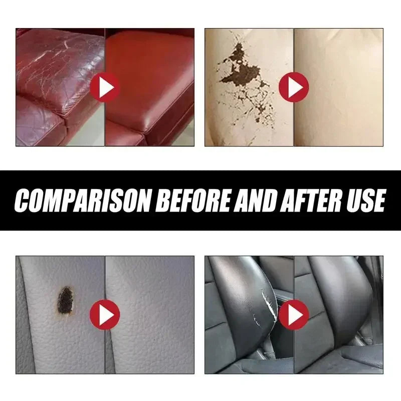 Compound Leather Restoration Cream Car Leather Conditioner Cleaner Auto Leather Repair Cream Tears Crack Burns Holes Filler