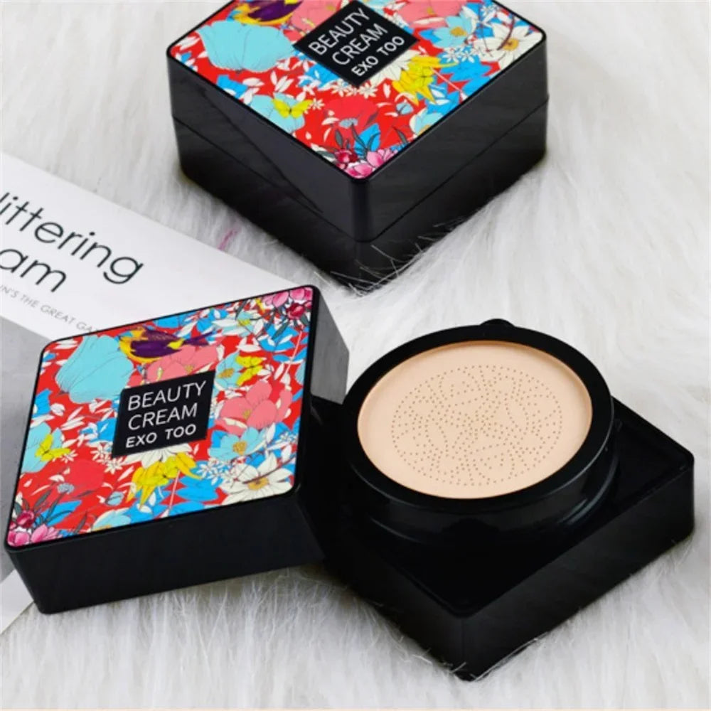 CC Cream Mushroom Head Powder Puff Moist Air Cushion Quick Makeup Waterproof Base Makeup Foundation Brightening Makeup Cosmetics