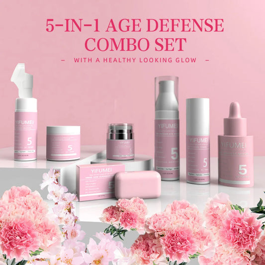 Original Korean Skincare for The Face 5 IN 1 Face Kit with For Skin Moisturizing Day & Night Care Beauty Health Skincare Korean