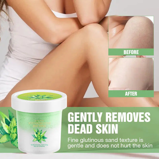 Pretty Cowry Two-Tone Ice Cream Body Scrub Exfoliates deeply cleanses smooths moisturizes with no irritation natural ingredients