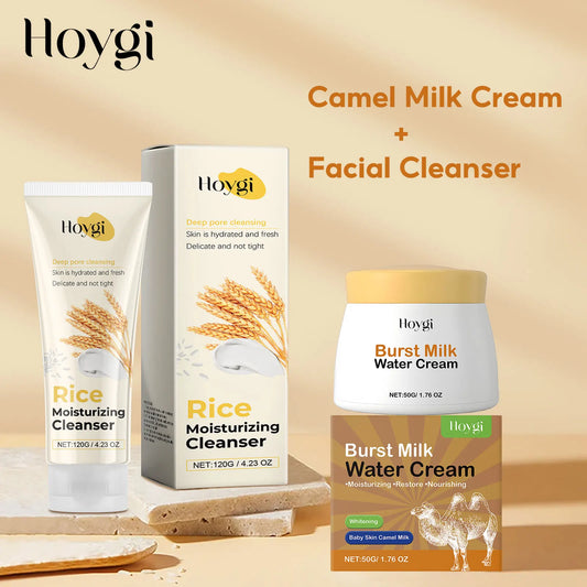Camel Milk Face Cream Fade Dark Spots Remover Pigmentation Improve Acne Even Skin Tone Cleansing Pores Facial Brightening Cream
